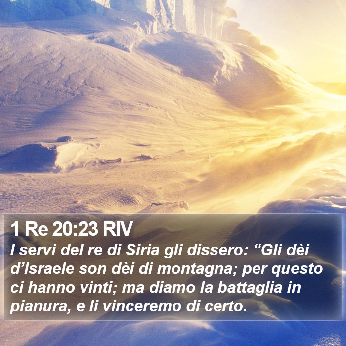 1 Re 20:23 RIV Bible Study