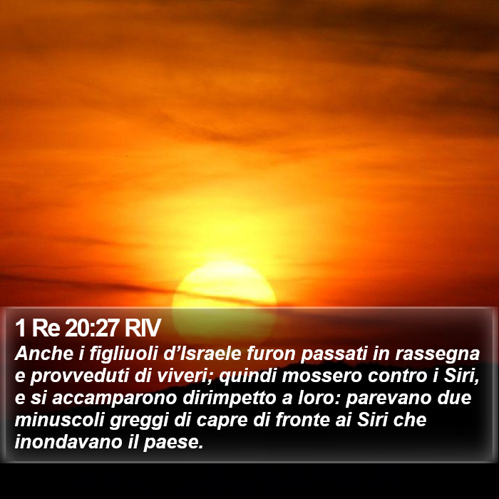 1 Re 20:27 RIV Bible Study