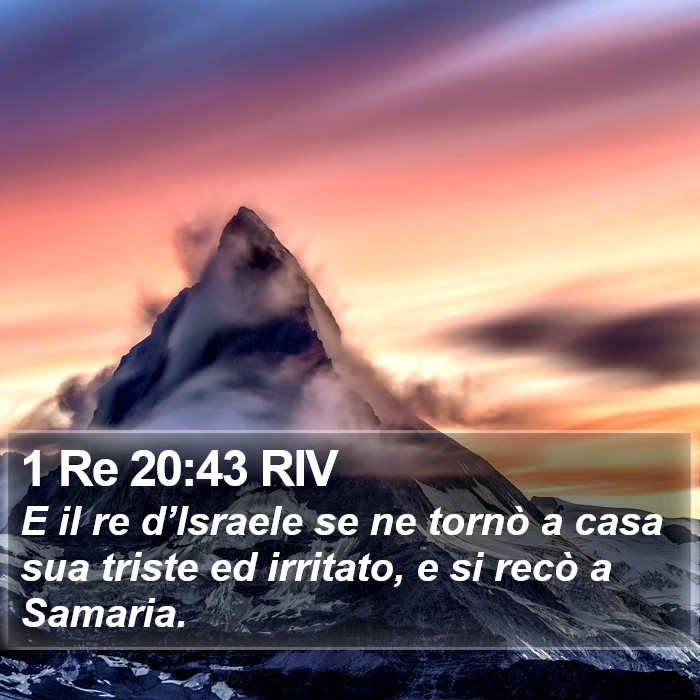 1 Re 20:43 RIV Bible Study