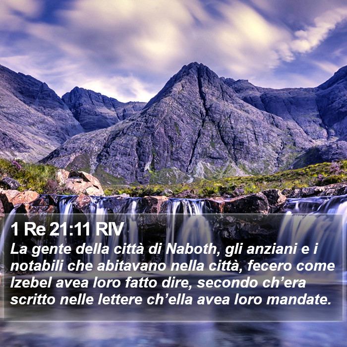 1 Re 21:11 RIV Bible Study