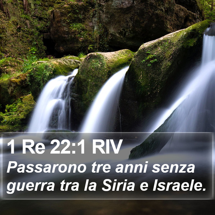 1 Re 22:1 RIV Bible Study