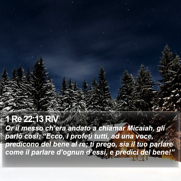 1 Re 22:13 RIV Bible Study