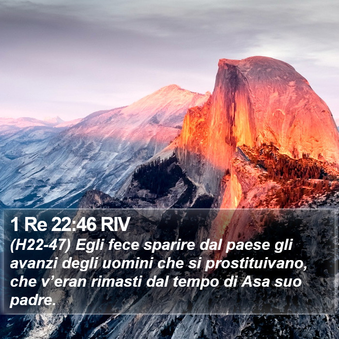 1 Re 22:46 RIV Bible Study