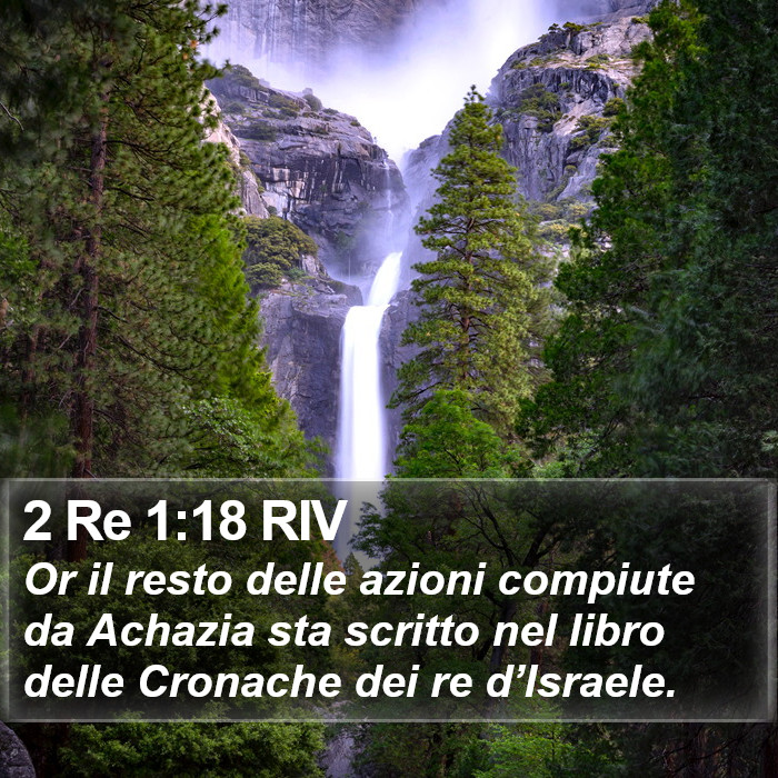 2 Re 1:18 RIV Bible Study