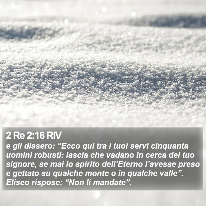 2 Re 2:16 RIV Bible Study