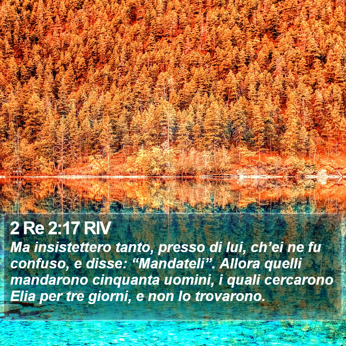 2 Re 2:17 RIV Bible Study