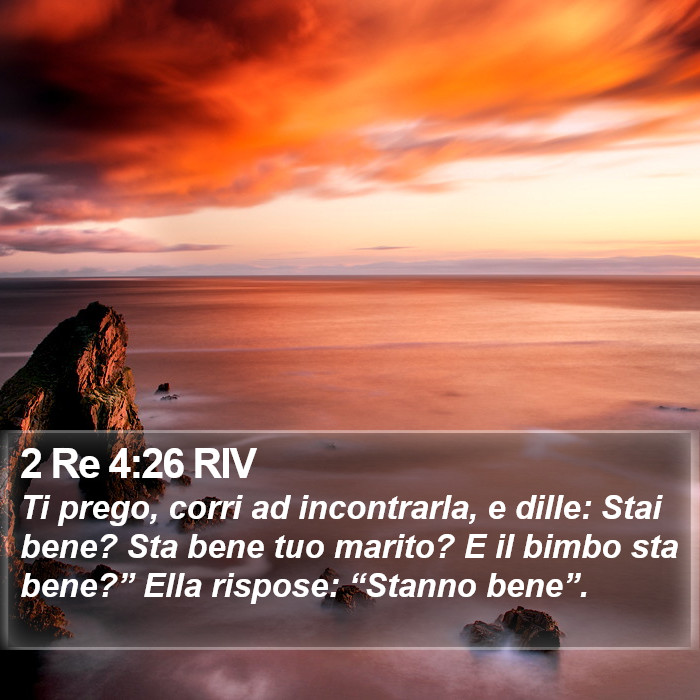 2 Re 4:26 RIV Bible Study