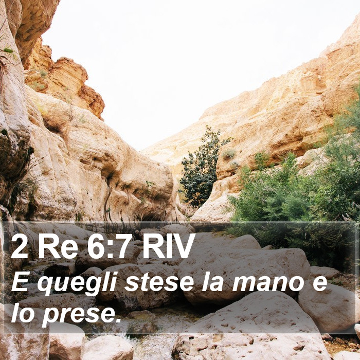 2 Re 6:7 RIV Bible Study