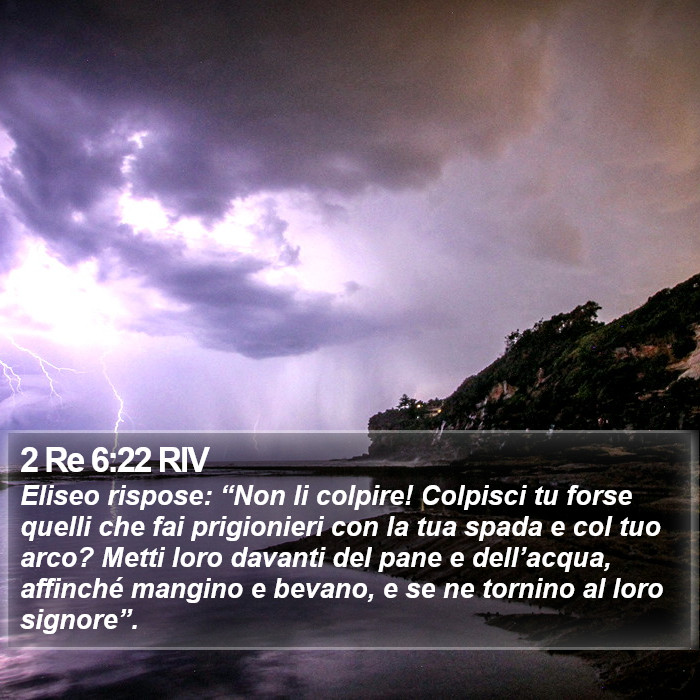 2 Re 6:22 RIV Bible Study