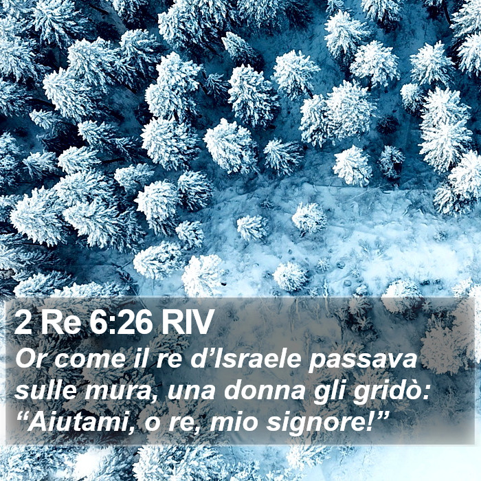 2 Re 6:26 RIV Bible Study