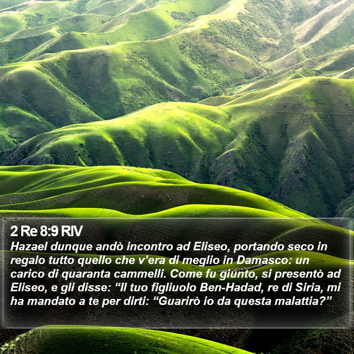 2 Re 8:9 RIV Bible Study