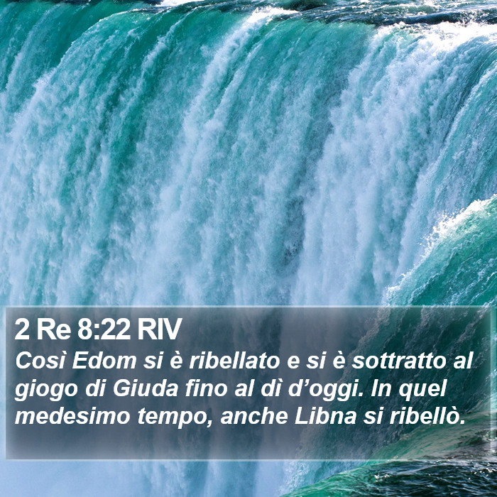 2 Re 8:22 RIV Bible Study