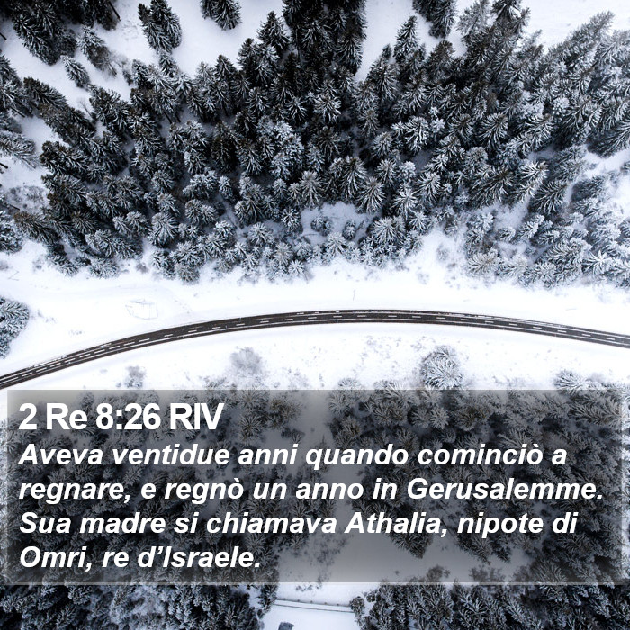 2 Re 8:26 RIV Bible Study