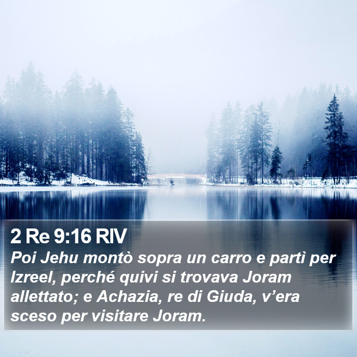 2 Re 9:16 RIV Bible Study