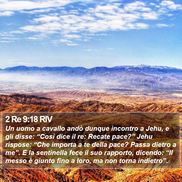 2 Re 9:18 RIV Bible Study