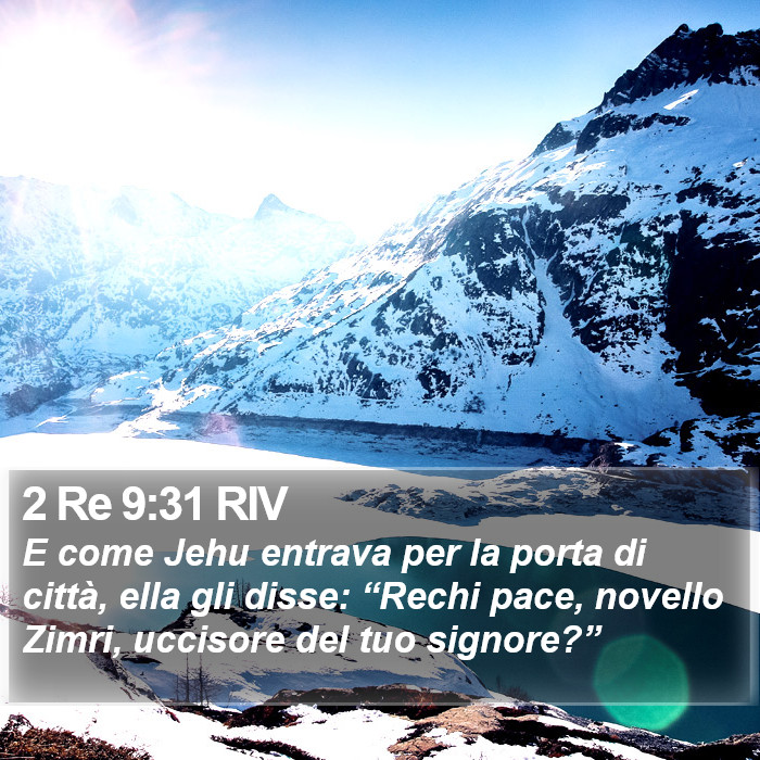 2 Re 9:31 RIV Bible Study