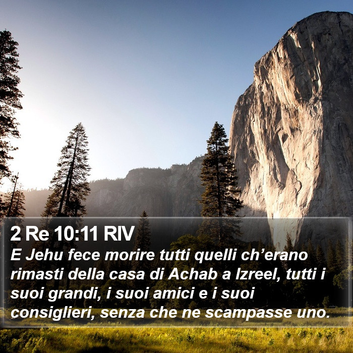 2 Re 10:11 RIV Bible Study