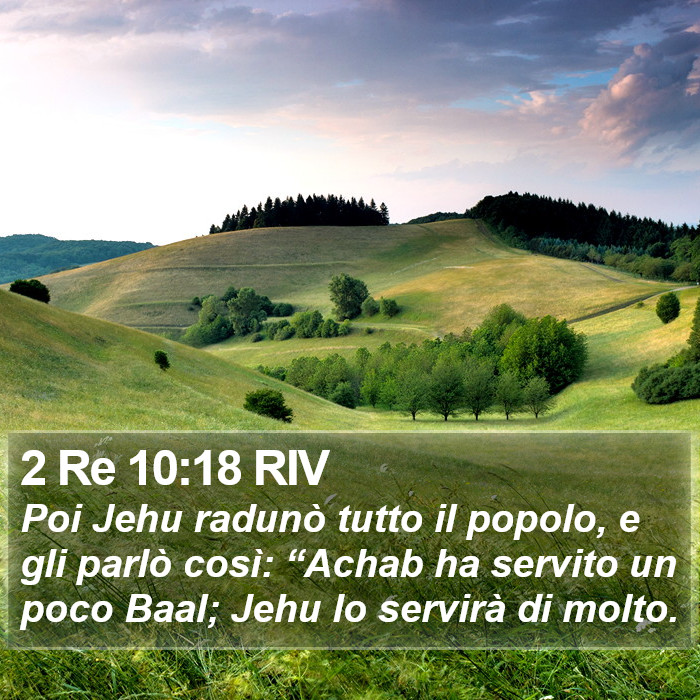 2 Re 10:18 RIV Bible Study
