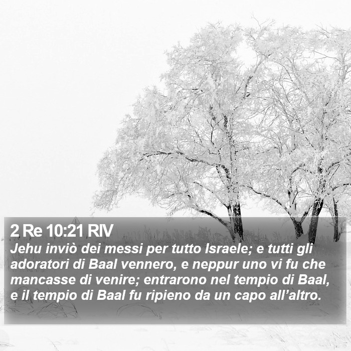 2 Re 10:21 RIV Bible Study