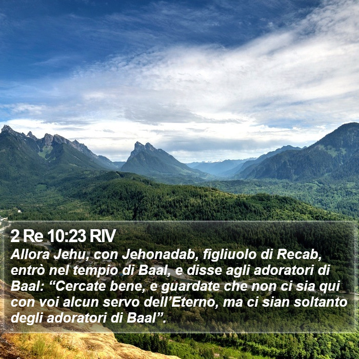 2 Re 10:23 RIV Bible Study