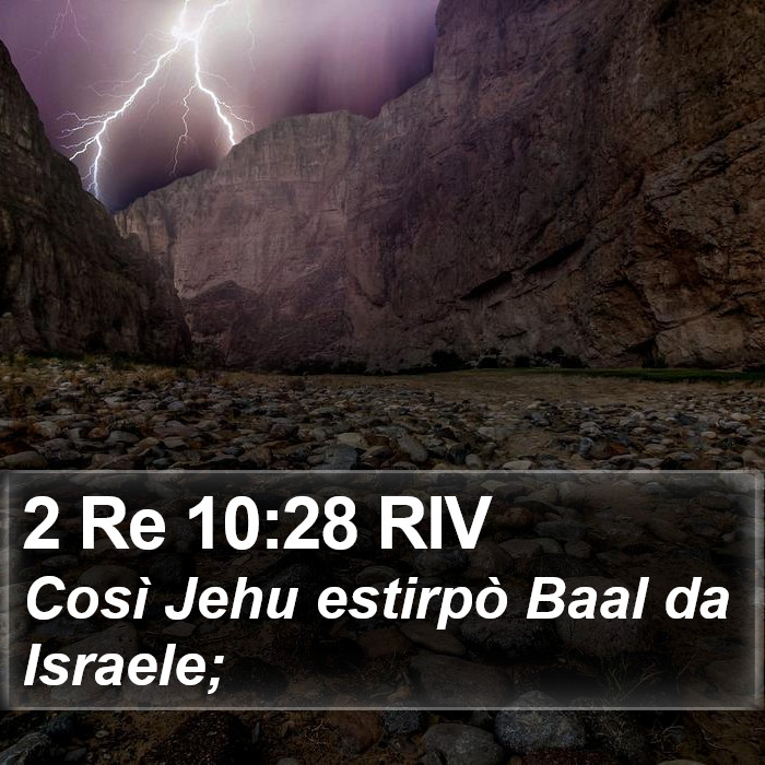 2 Re 10:28 RIV Bible Study