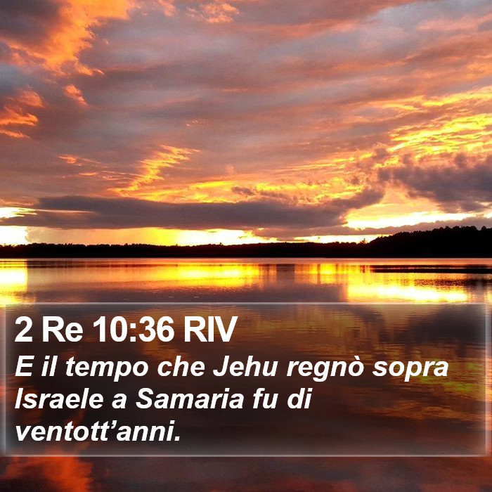 2 Re 10:36 RIV Bible Study