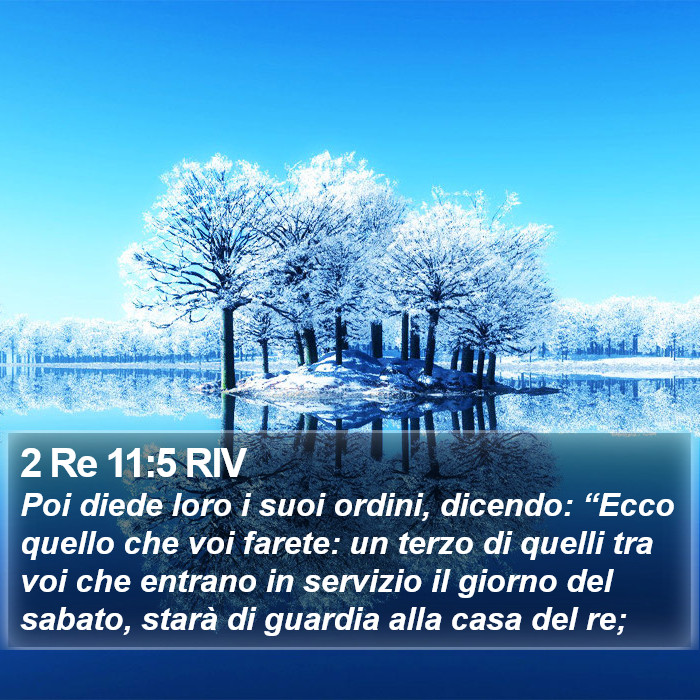 2 Re 11:5 RIV Bible Study