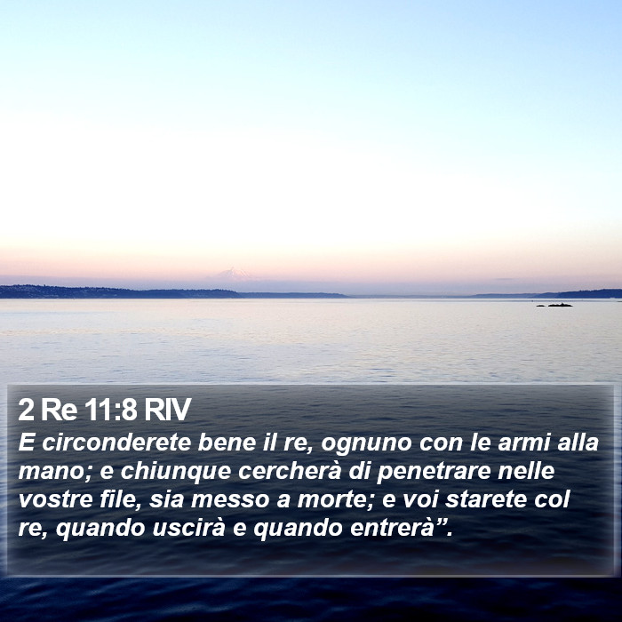 2 Re 11:8 RIV Bible Study