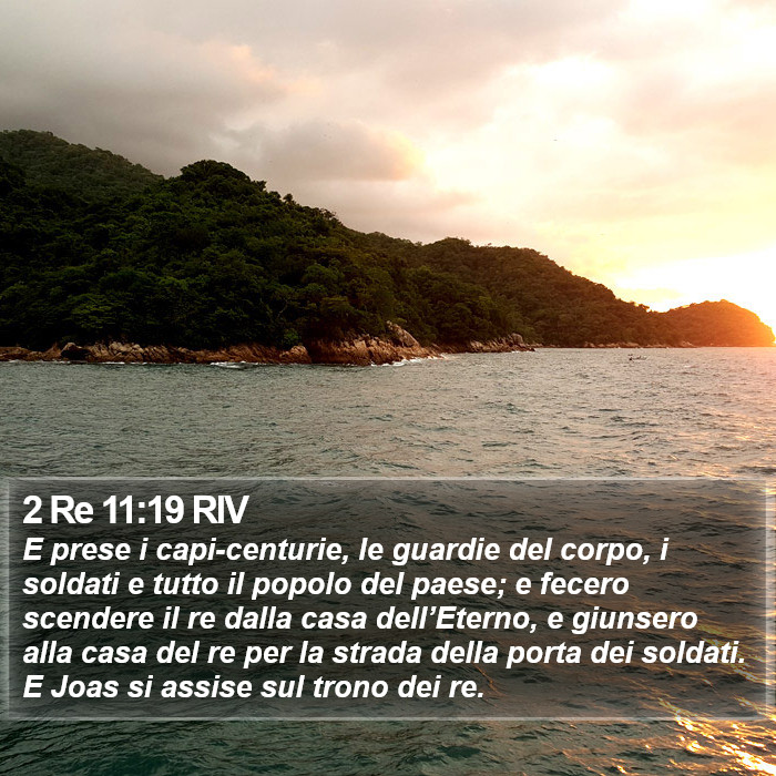 2 Re 11:19 RIV Bible Study