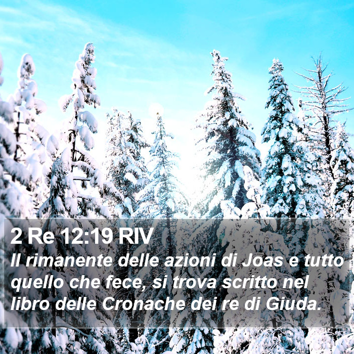 2 Re 12:19 RIV Bible Study