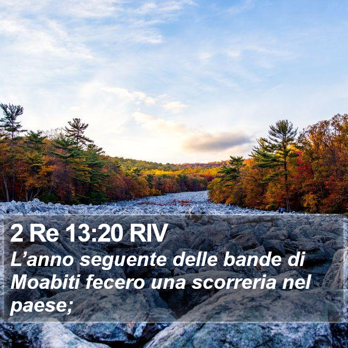 2 Re 13:20 RIV Bible Study