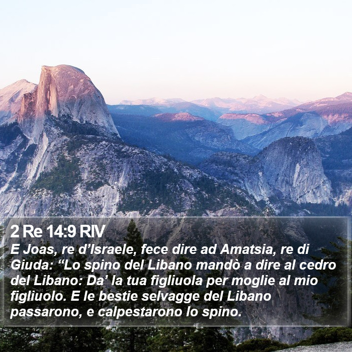 2 Re 14:9 RIV Bible Study