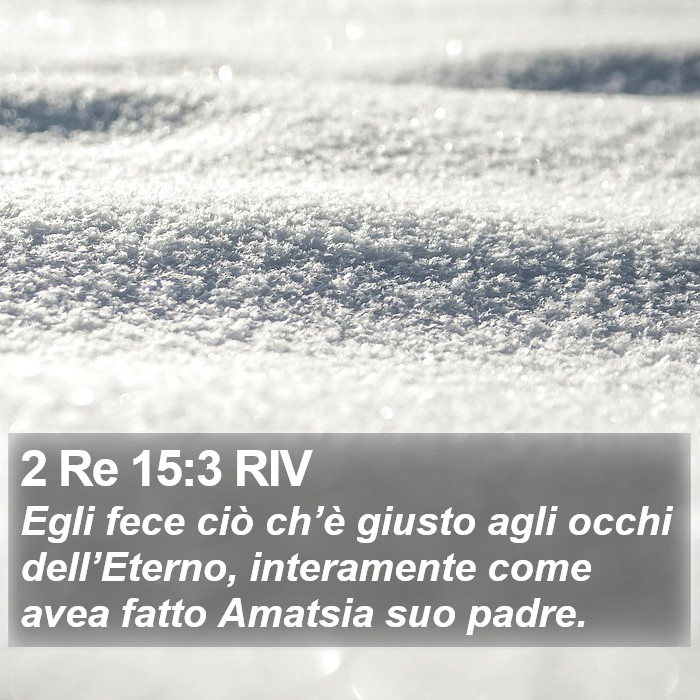 2 Re 15:3 RIV Bible Study