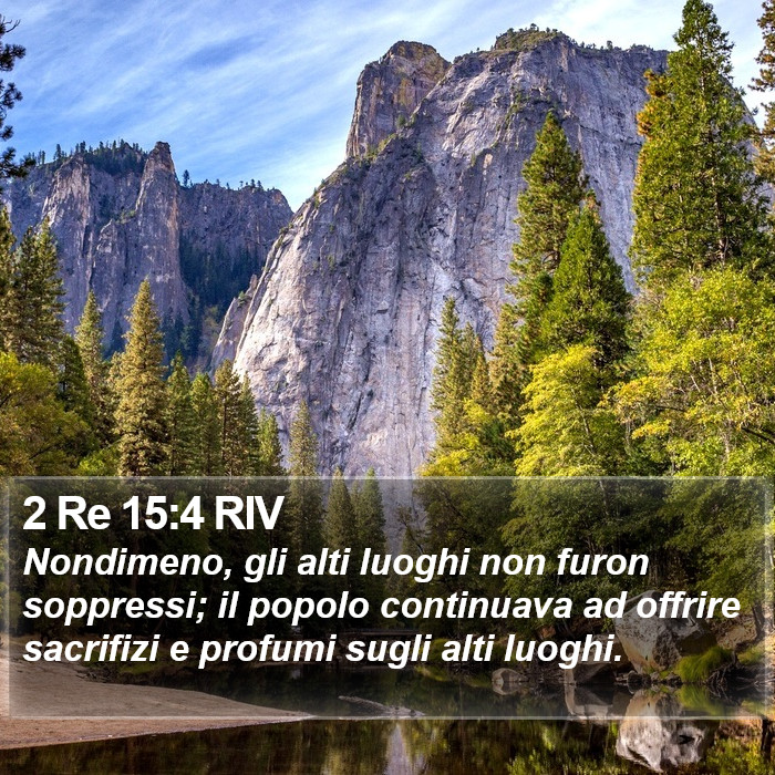 2 Re 15:4 RIV Bible Study