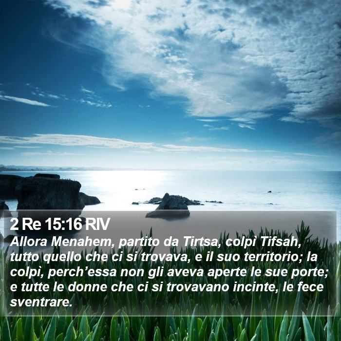 2 Re 15:16 RIV Bible Study