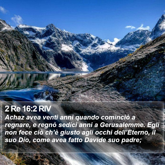 2 Re 16:2 RIV Bible Study