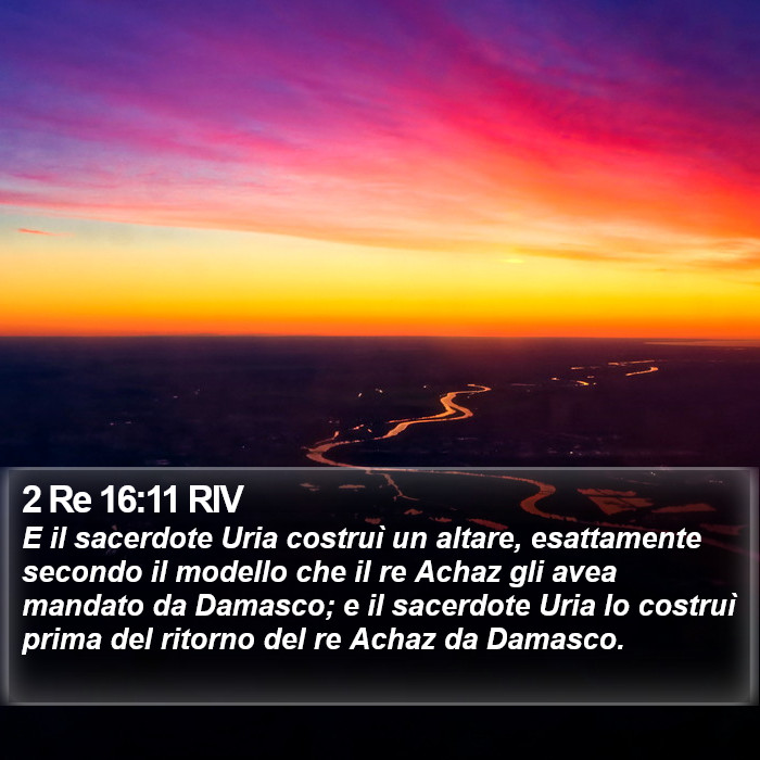 2 Re 16:11 RIV Bible Study