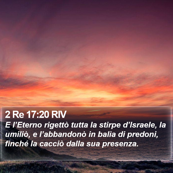 2 Re 17:20 RIV Bible Study