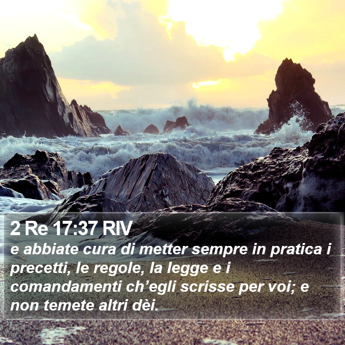 2 Re 17:37 RIV Bible Study