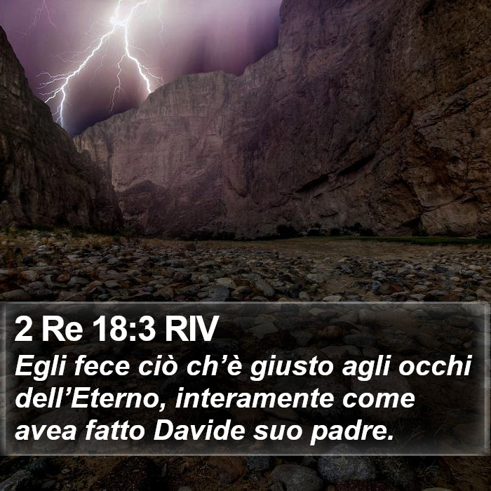 2 Re 18:3 RIV Bible Study