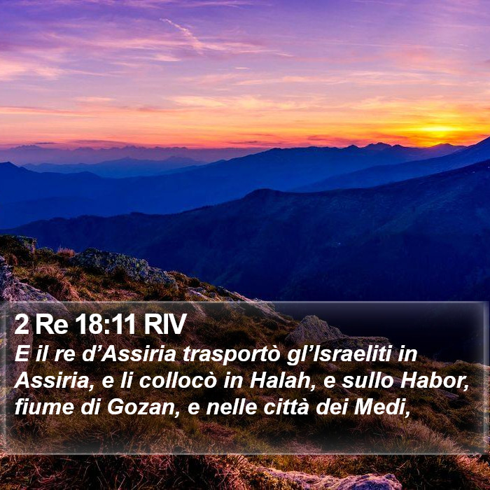 2 Re 18:11 RIV Bible Study