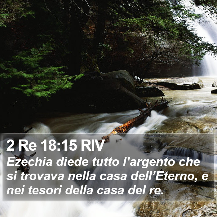 2 Re 18:15 RIV Bible Study