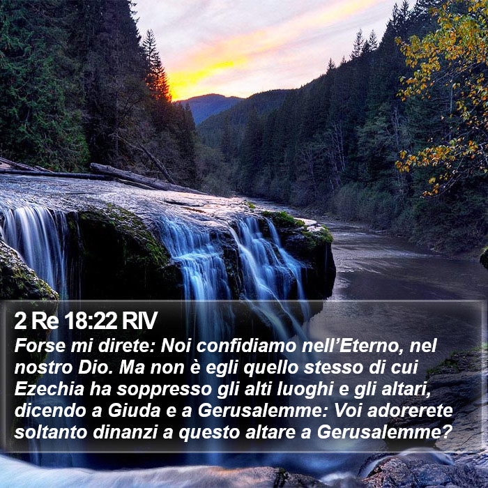 2 Re 18:22 RIV Bible Study