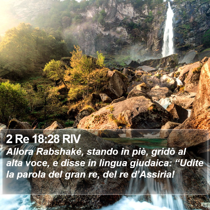 2 Re 18:28 RIV Bible Study
