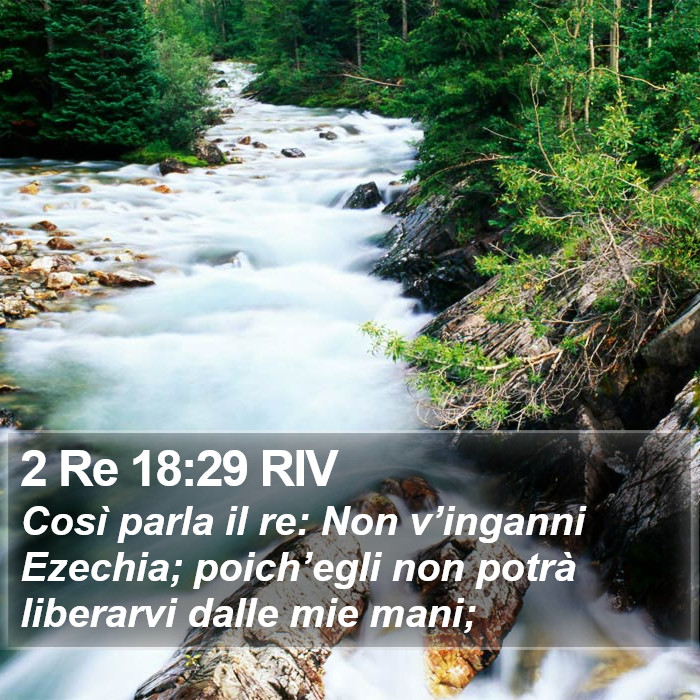 2 Re 18:29 RIV Bible Study