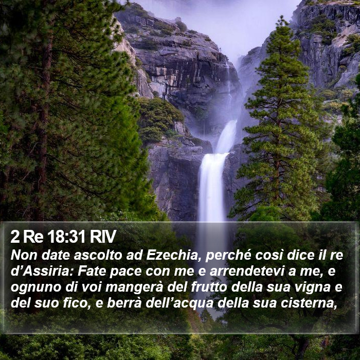 2 Re 18:31 RIV Bible Study