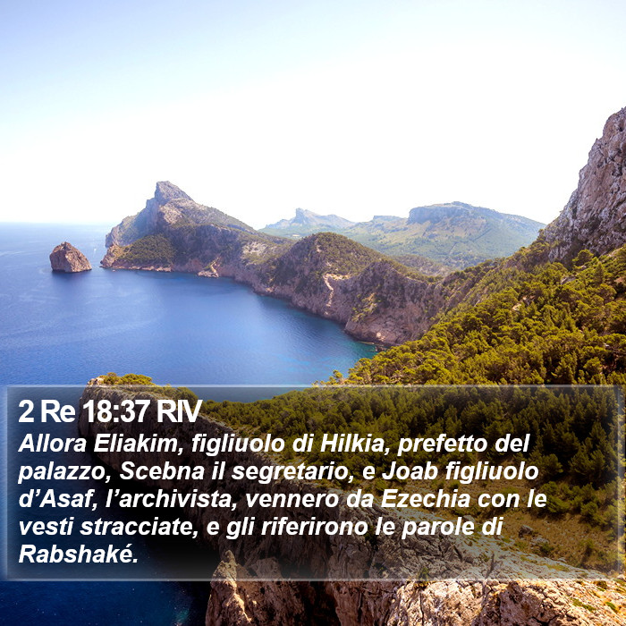 2 Re 18:37 RIV Bible Study