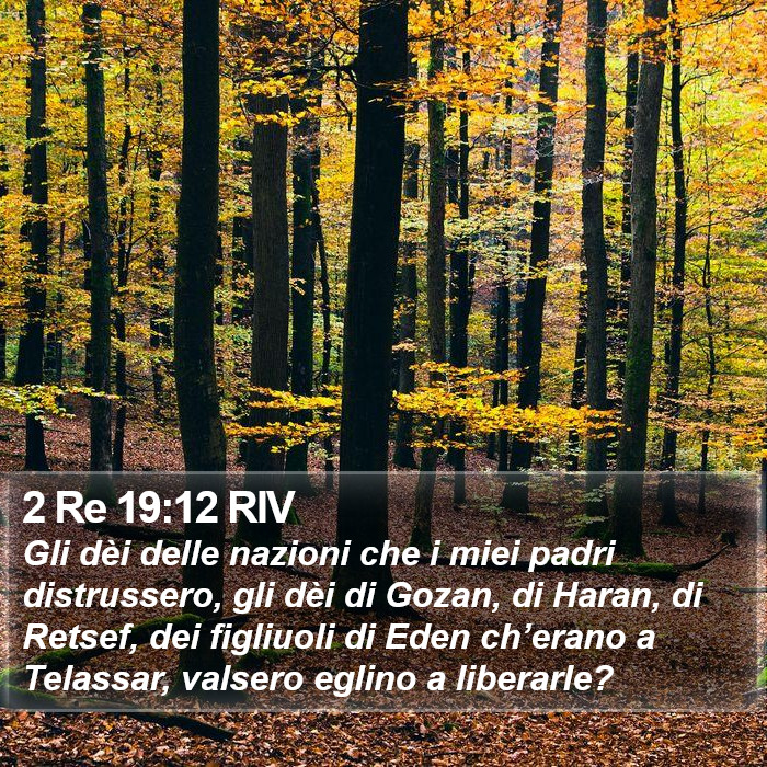 2 Re 19:12 RIV Bible Study