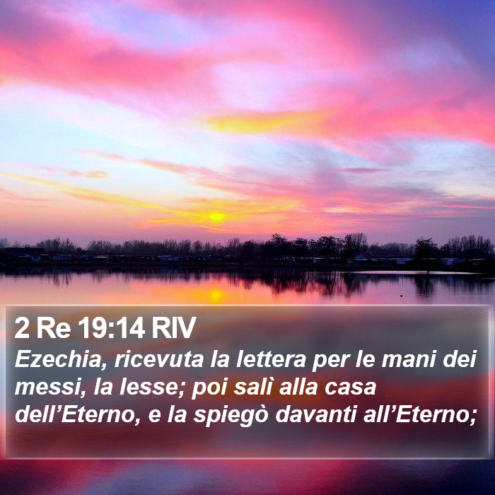 2 Re 19:14 RIV Bible Study