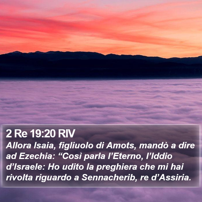 2 Re 19:20 RIV Bible Study